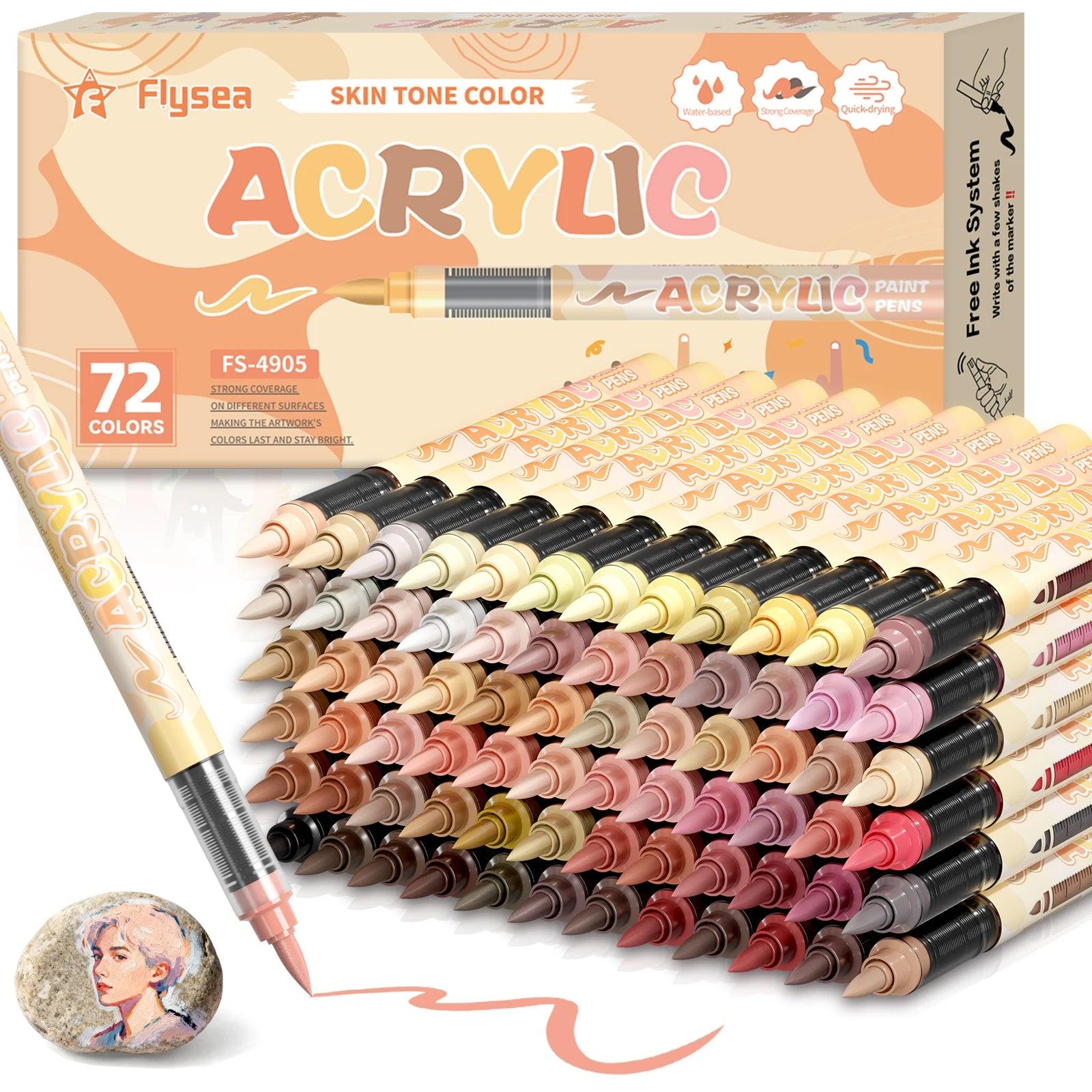 Skin Tone Art Markers | Waterproof Acrylic | Toylandeu™