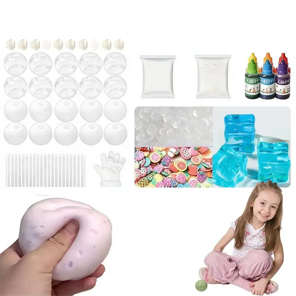 Stress Ball Making Kit | Textured Ball Design | Fidget Toy Relief | R4z6