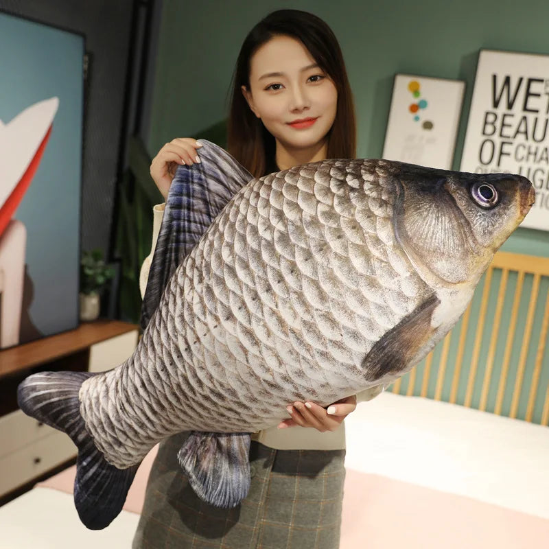 Fish Throw Pillow | 3D Tucked Legs | Toylandeu™