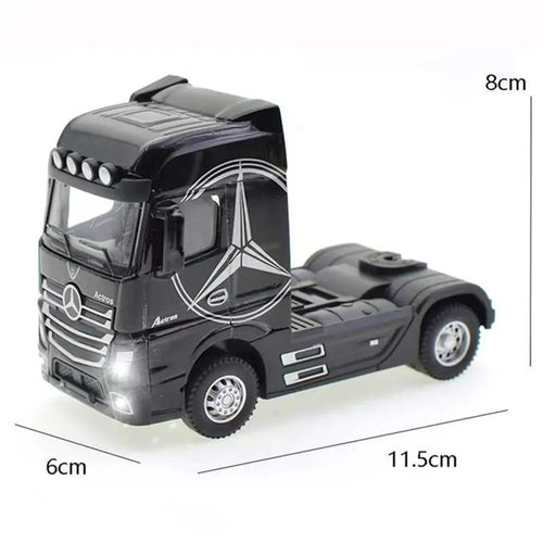 Large 1:50 Diecast Alloy Truck Model with Container Simulation and Sound-Light Features AliExpress Toyland EU