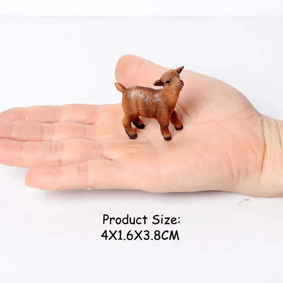 Realistic Farm Animal Figures Set Sheep Goat Antelope Models - ToylandEU