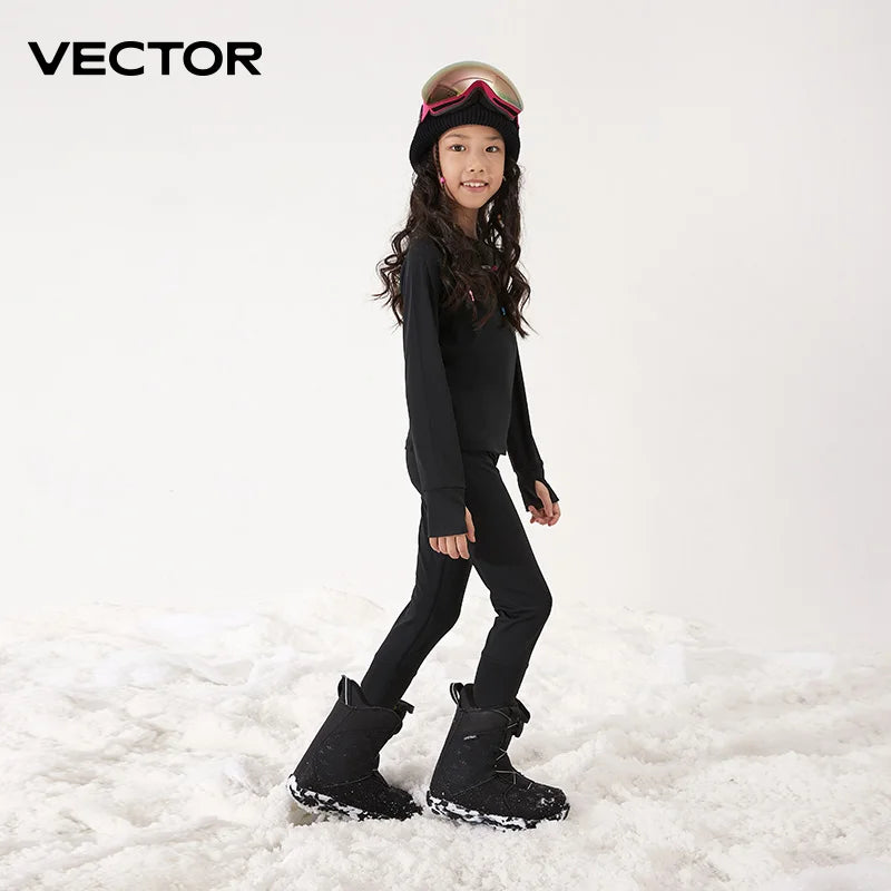 Girls Fleece Thermal Set | Quick Dry Fabric | Soft Stretch Fit | Youth Sizes