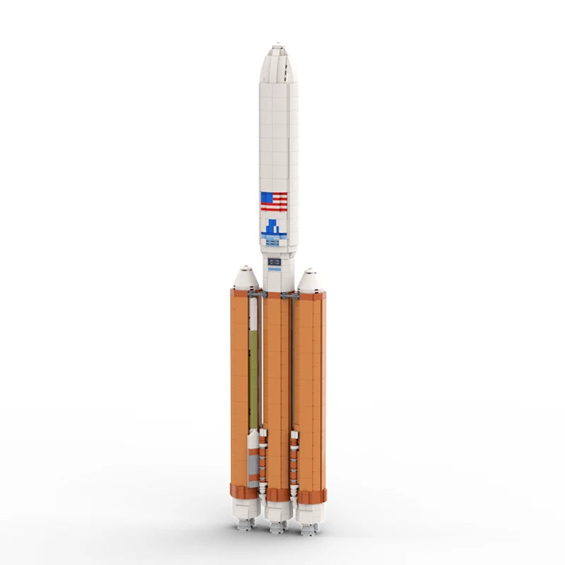 Moc Aerospace Atlased V 1:100 Rocket High Tech Building Blocks with E-Manual - ToylandEU