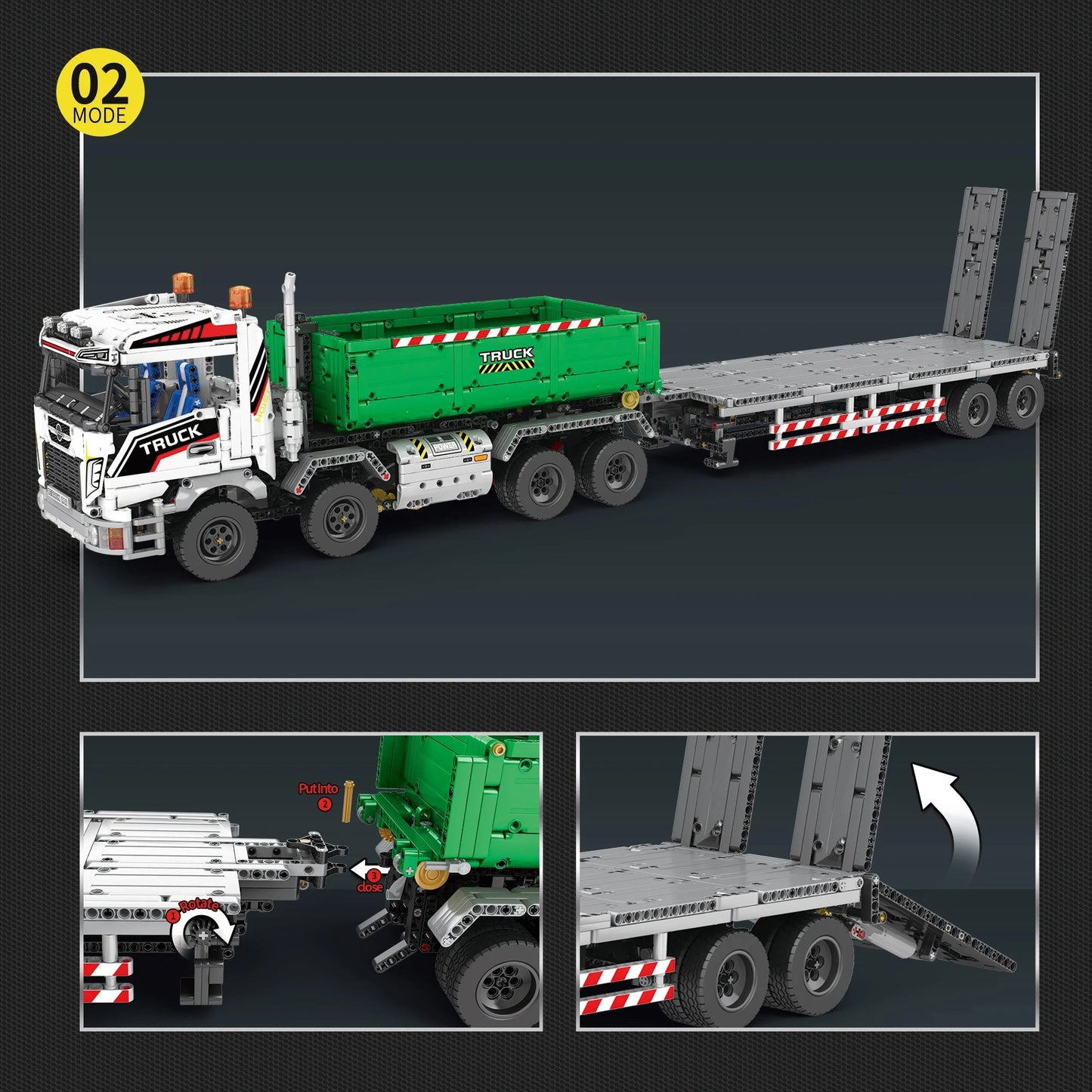 Electric Truck Crane Building Block Set for Adults with Remote Control - ToylandEU