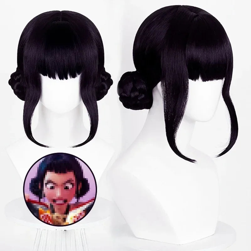 Cosplay Wig | Long Hair | Heat Resistant Synthetic Fiber | Purple Black Red