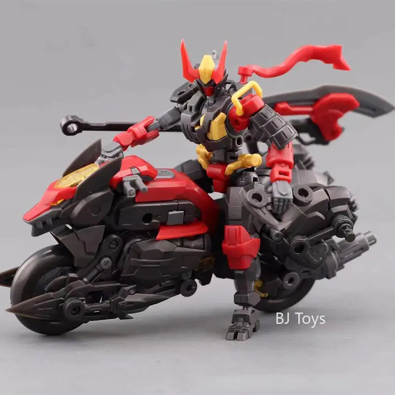Armored Shadow Wolf Mount with Number 57 Motorcycle Transforming