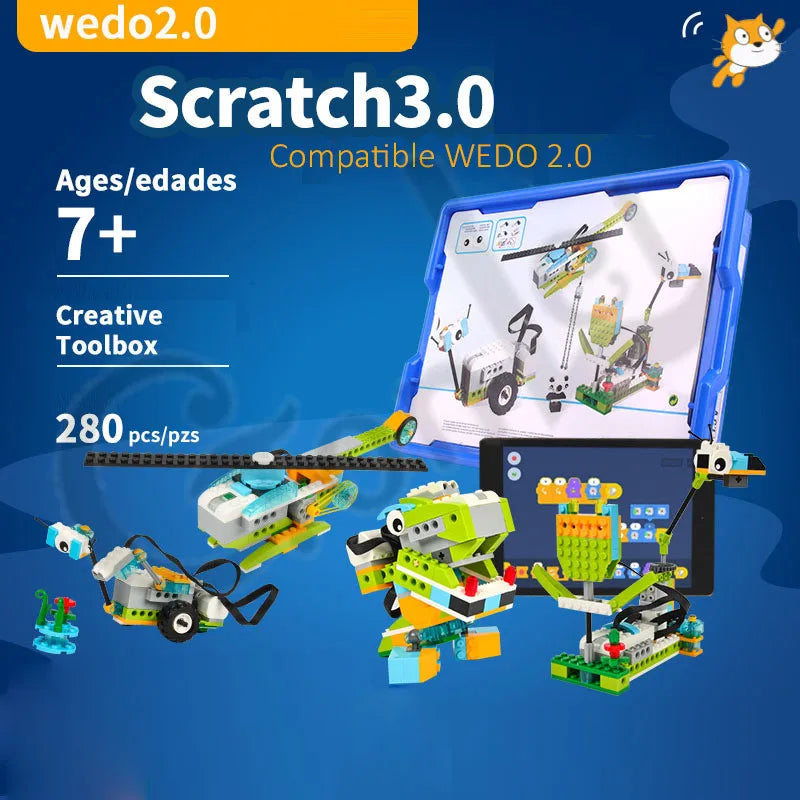 Innovative WeDo 3.0 Robotics Set with Building Blocks, Motors, and Sensors - ToylandEU