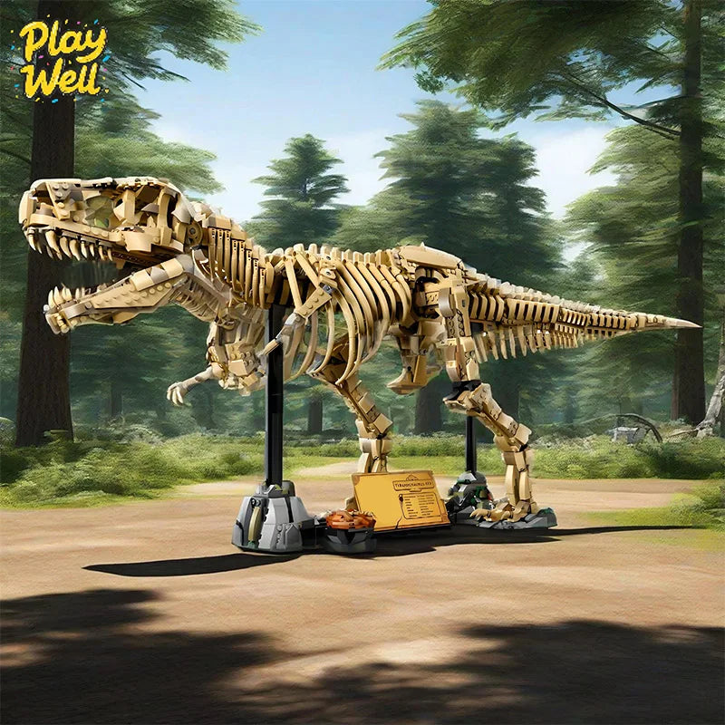Dinosaur Building Block Set | 3145 Pieces | T-Rex Skeleton | Ages 14 and Up