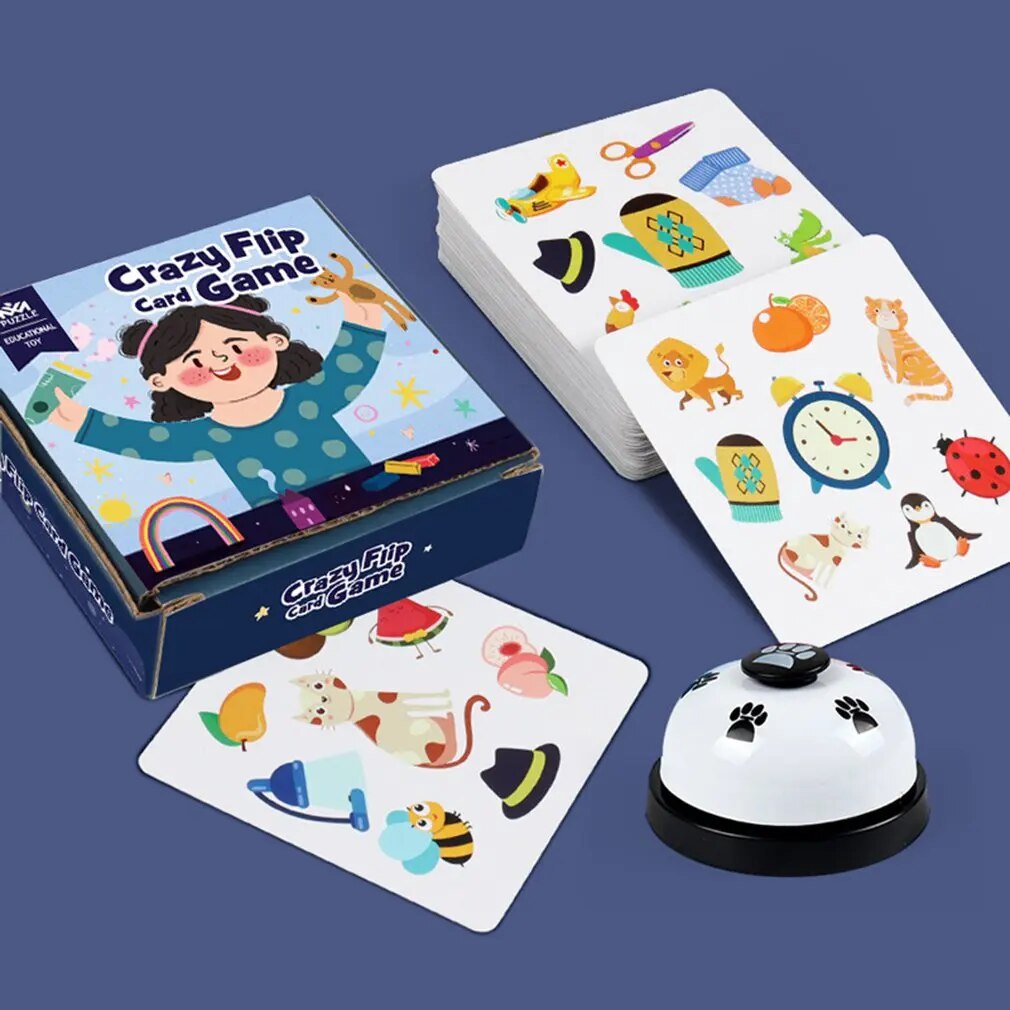 Bump Card Memory Matching Game for Kids - Animal and Shape Cognitive Educational Toy - ToylandEU