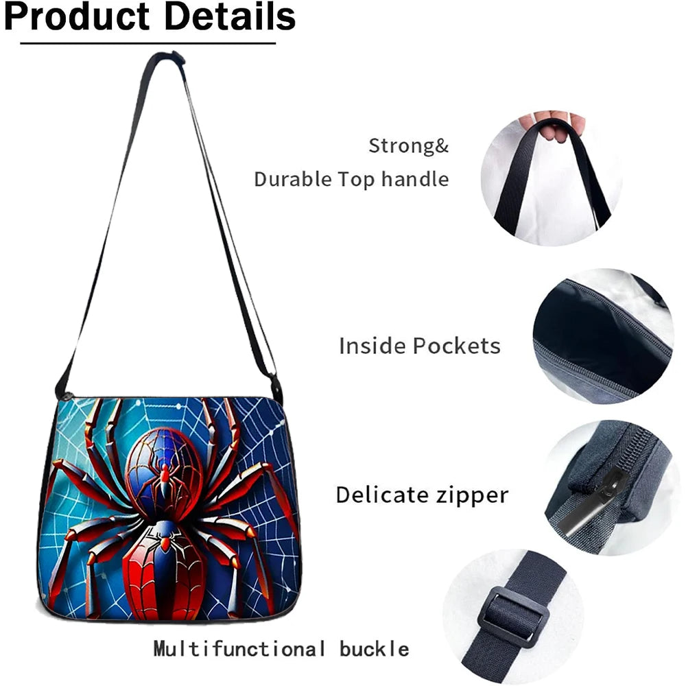 Backpack Set | Spider Print Design | Polyester Softback | 1pc-5pc