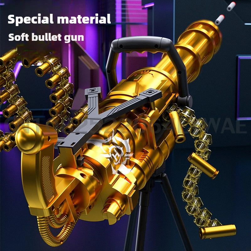 Toy Gun | 115 cm Length | Self-Assembly Gatling Gun | Plastic