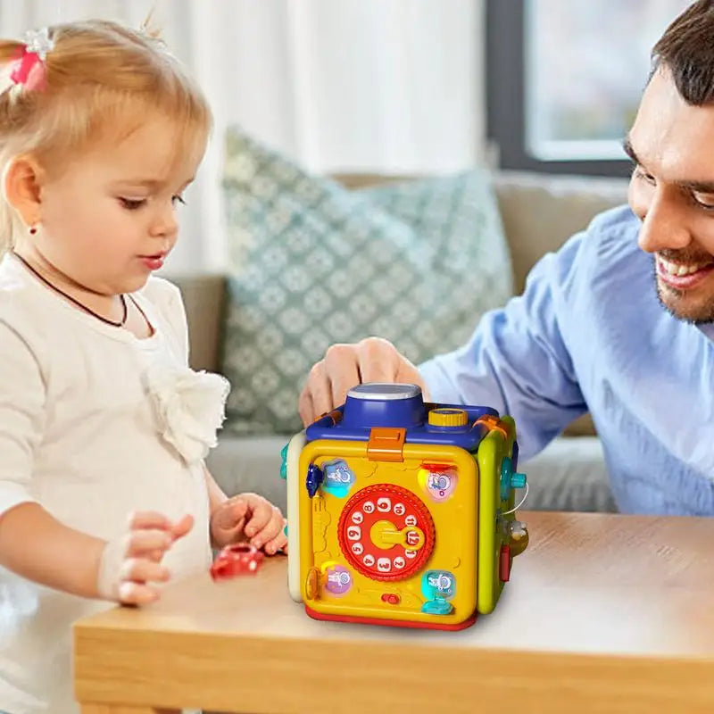 Engaging Montessori Sensory Cube - Musical Lights for Early Learning Fun