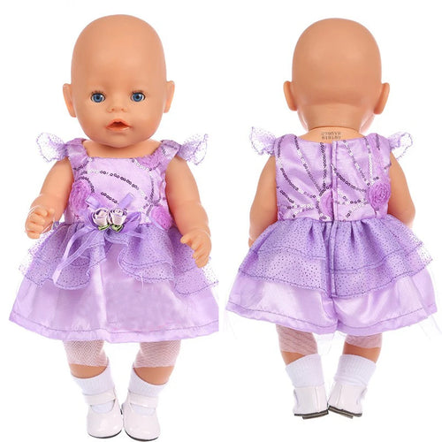 Doll Dress 43 Cm Baby Doll Clothes Lace Dress 18 Inch American ToylandEU.com Toyland EU
