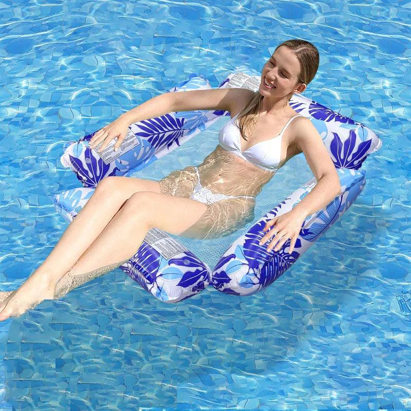 Water Hammock Recliner | One Size | Inflatable | Pool Float Chair