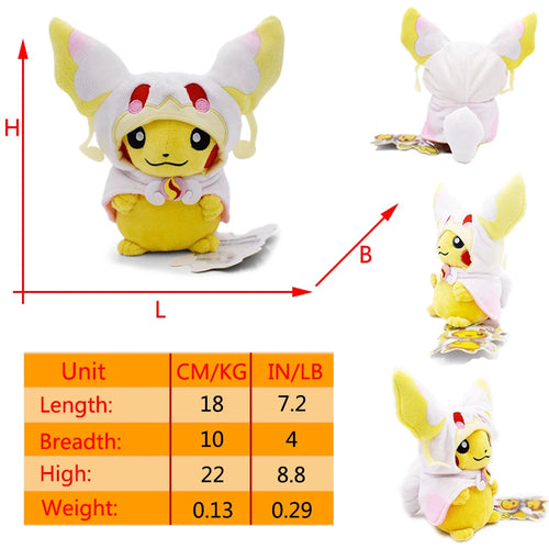 15 Assorted Pokemon Cosplay Plush Toys Pikachu Cos Eevee Charizard AliExpress Toyland EU