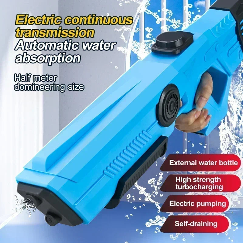 Electric Water Gun | 8-10m Range | Automatic Water Blaster