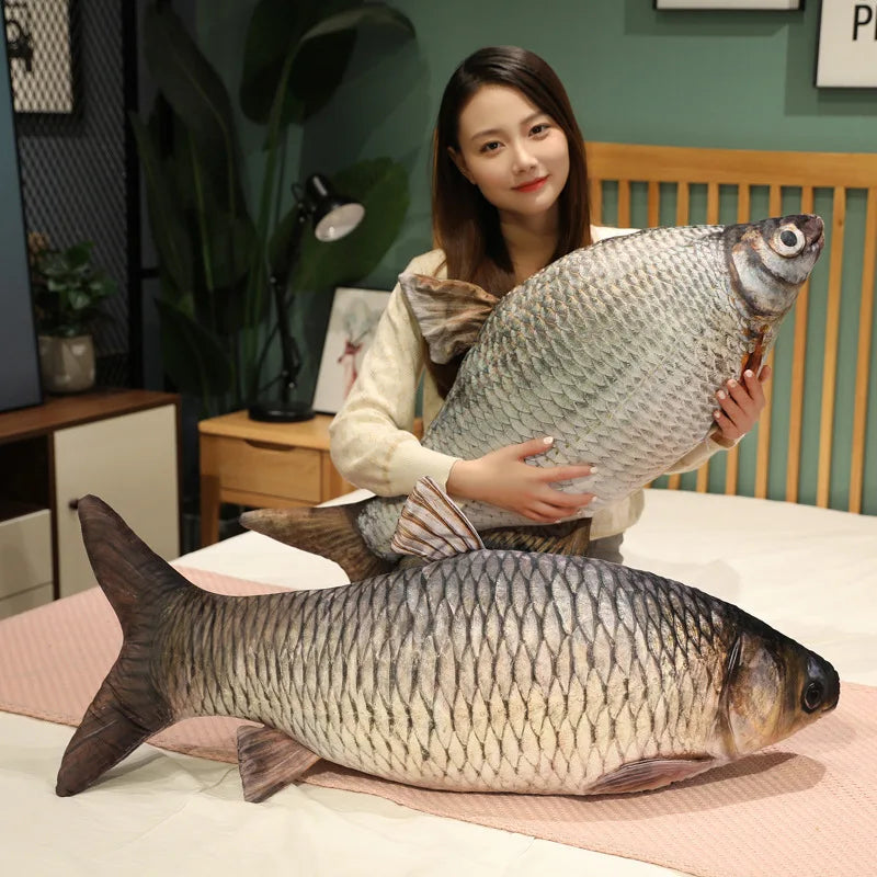Fish Throw Pillow | 3D Tucked Legs | Toylandeu™