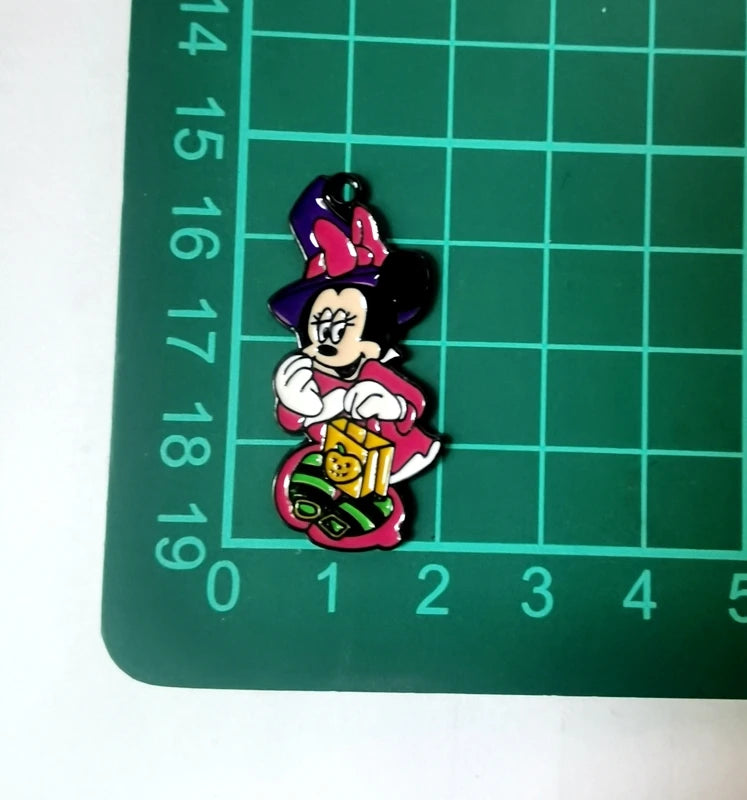 Halloween Pendant Charms | Metal | Keychain DIY | 10 Pieces