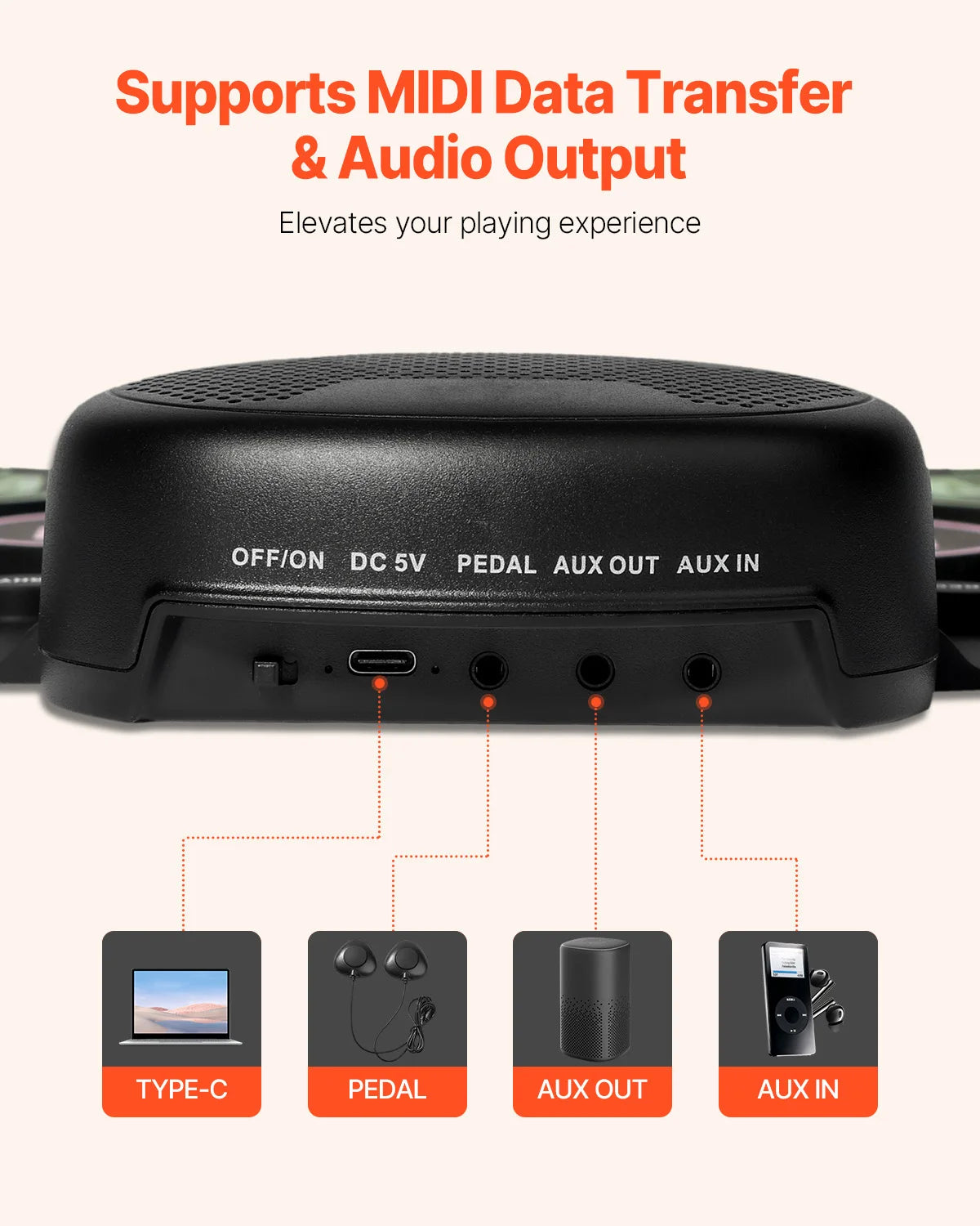 Portable Electronic Drum Set Rollup 7 9 Pads For Kids