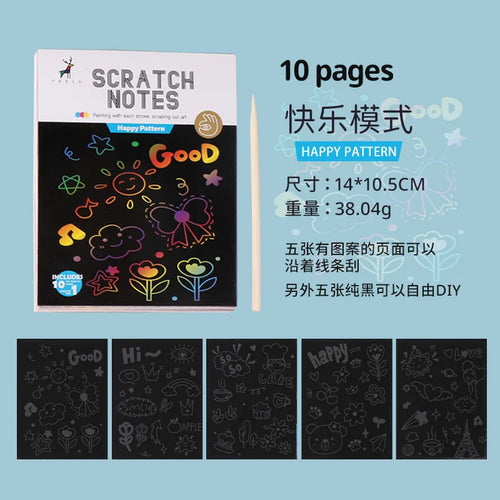 Colorful Scratch Book - 10-Piece Set for Elementary Kids ToylandEU.com Toyland EU