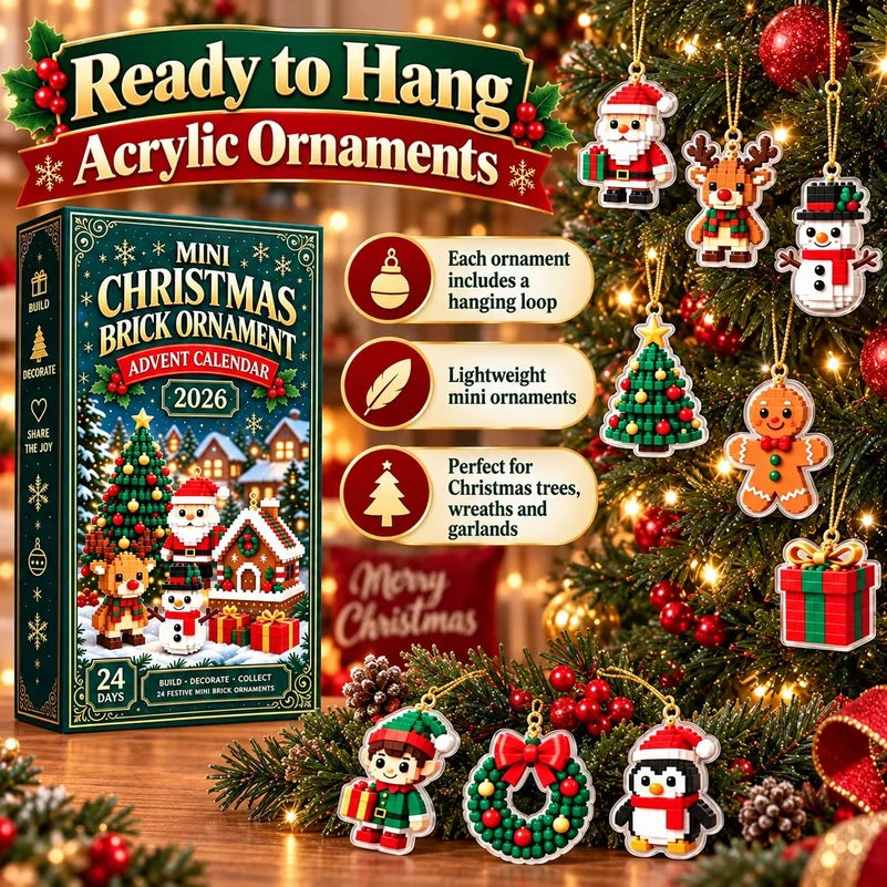 Advent Calendar | 2026 24 Day Mini Christmas Ornaments | Mystery Blind Box | Surprise Collection Decor