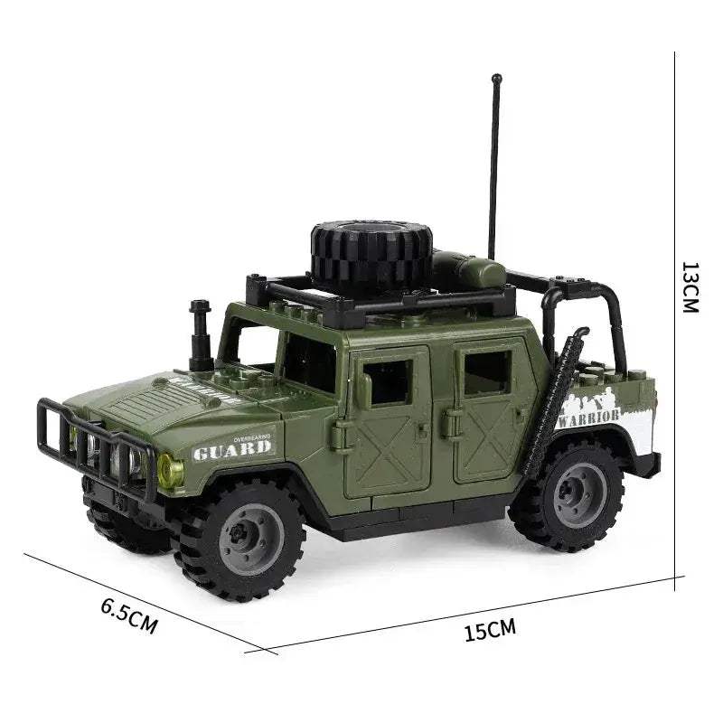 Armored Military Jeep Lego Compatible Building Block Toy - ToylandEU