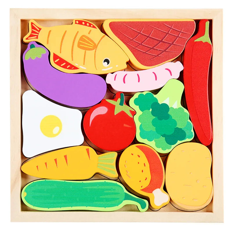 Wooden Jigsaw Puzzle | Wood | 16.6 cm | 3D Animal Shape Matching
