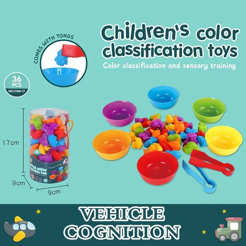 Rainbow Counting Bear Math Toys for Color and Shape Recognition ToylandEU.com Toyland EU