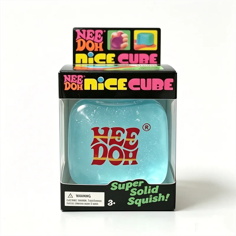 Glow In The Dark Sensory Toy | Ice Cube Shape | Multicolor Tactile Feel 12+