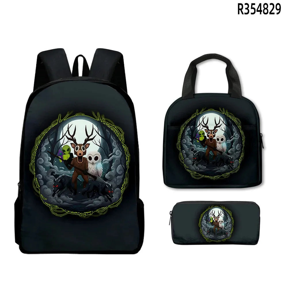 Backpack | 99 Nights In The Forest | Unisex Kids Cartoon School Bag
