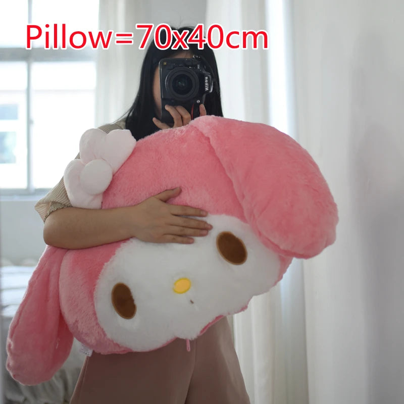 My Melody Plush Pillow | 100 cm Length | Back Cushion Hug Pillow | One Size