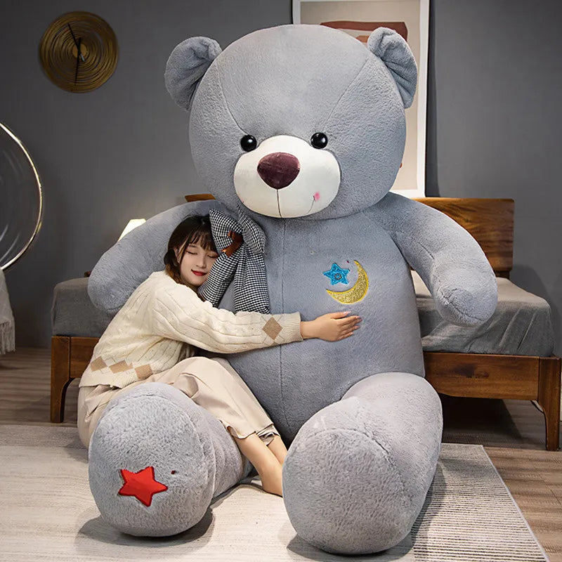 60-100cm Big Star Moon Teddy Bear Plush Toy Giant Stuffed Animals - ToylandEU