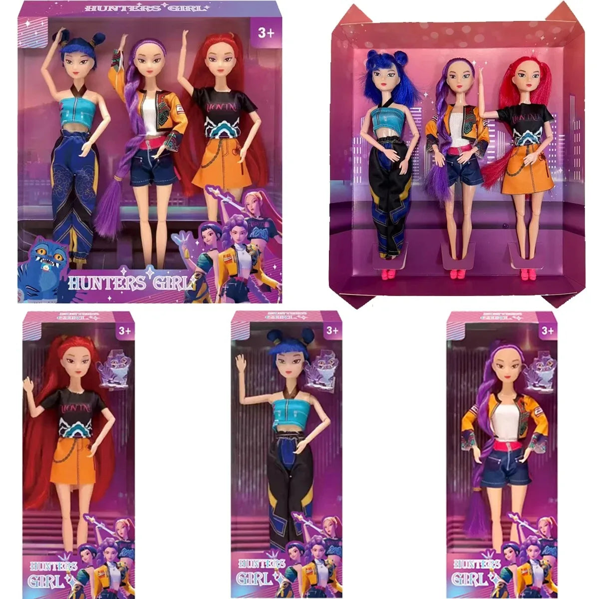 Kpop Demon Hunters Action Figure Dolls For Girls Collectible