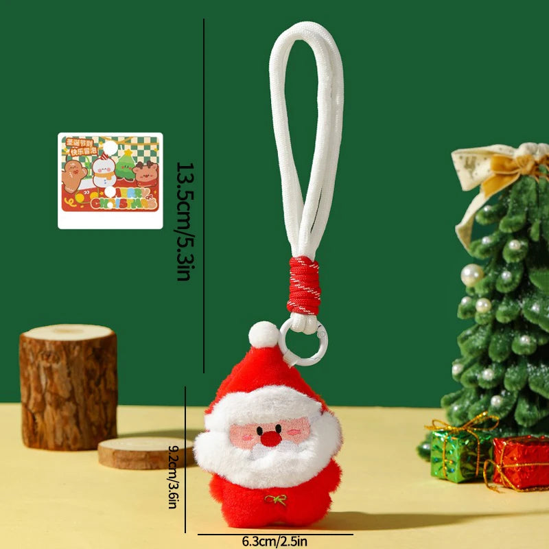 Christmas Plush Ornament | Santa Claus Snowman | Soft Touch Design