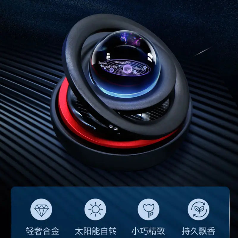 Solar-Powered Rotating Magnetic Levitation Car Ornament - ToylandEU