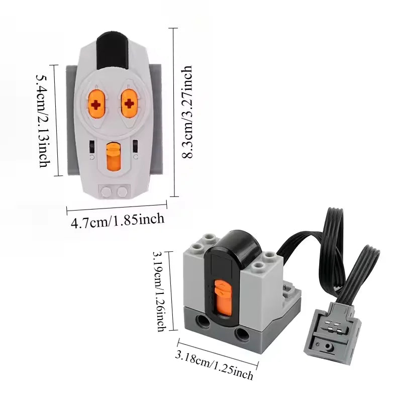 IR Motor Battery Box | Power Functions Compatible | Lego Model Bricks