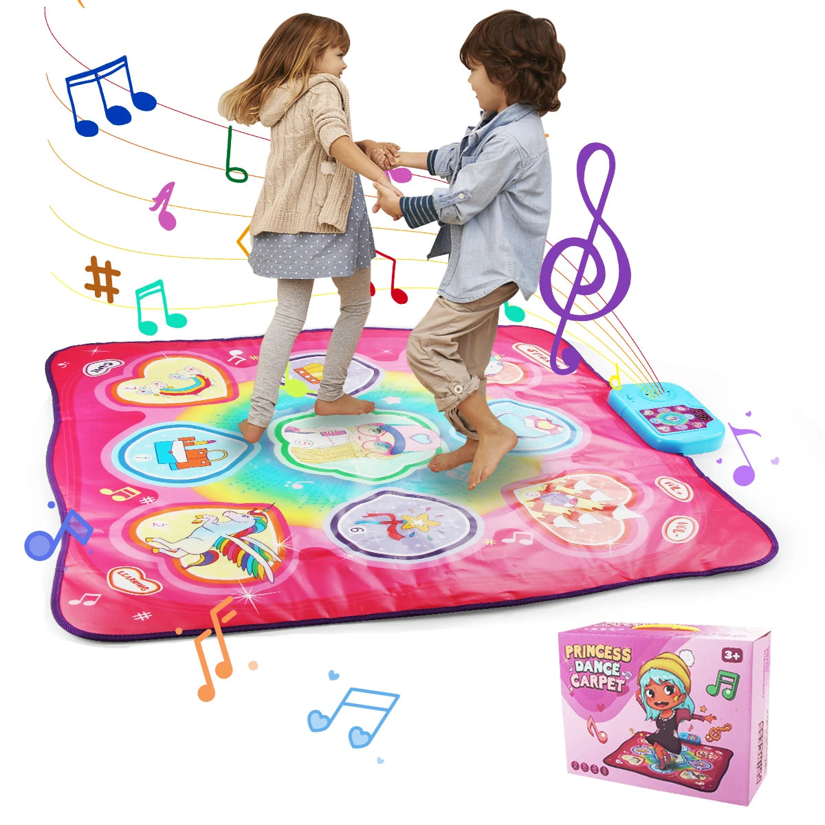 Music Play Mat With Lights Keyboard For Kids Educational