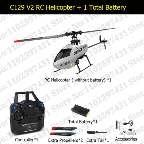 C129 V2 RC Helicopter 4 Channel Remote Controller Charging Drone Model ToylandEU.com Toyland EU