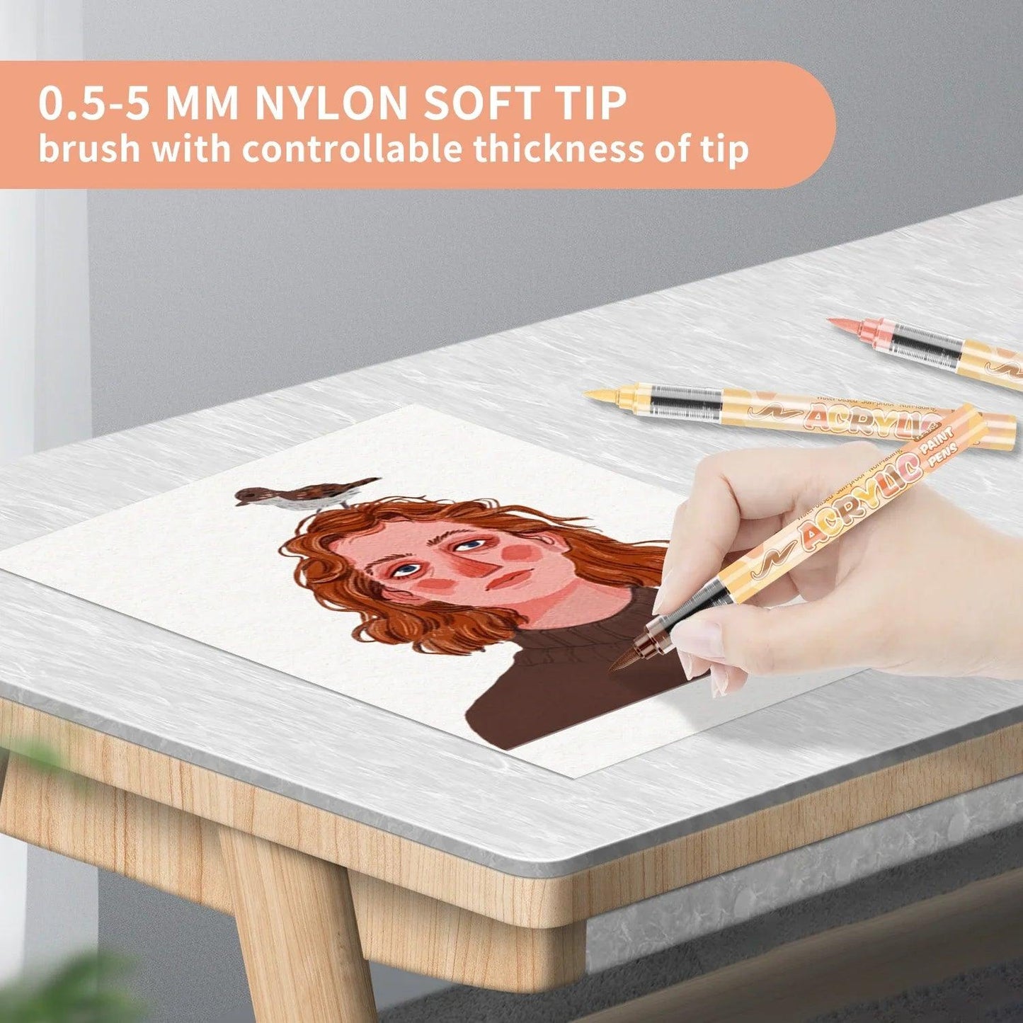 Skin Tone Art Markers | Waterproof Acrylic | Toylandeu™