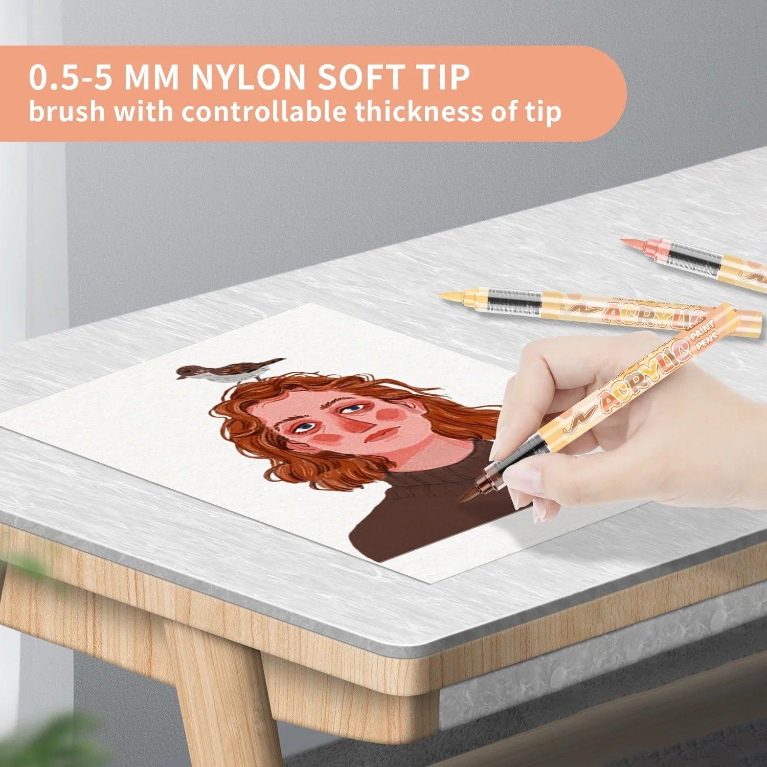 Skin Tone Art Markers | Waterproof Acrylic | Toylandeu™