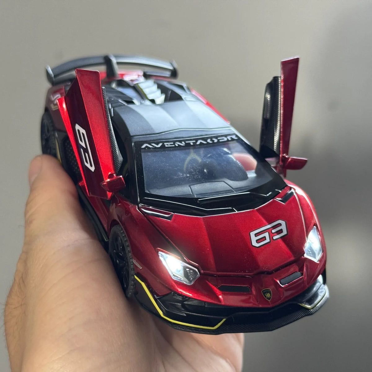 Alloy Diecast Model Car | 1:32 Scale | Aventador SVJ 63 | Boys Collectible