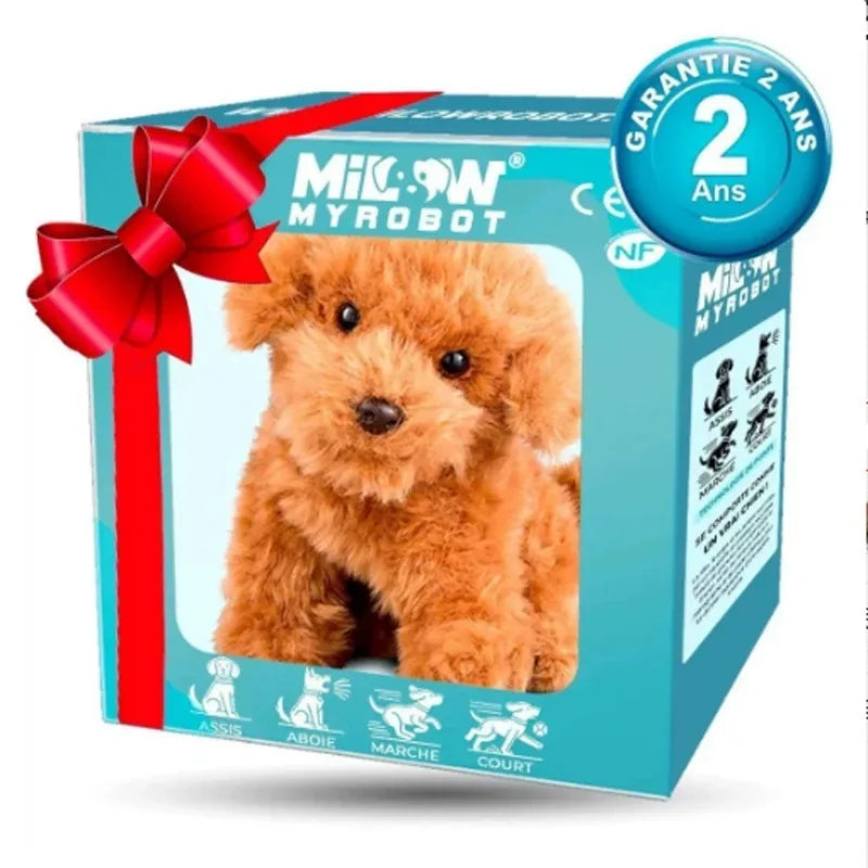 Interactive Plush Walking Dog Toy With Barking Sensor For Kids