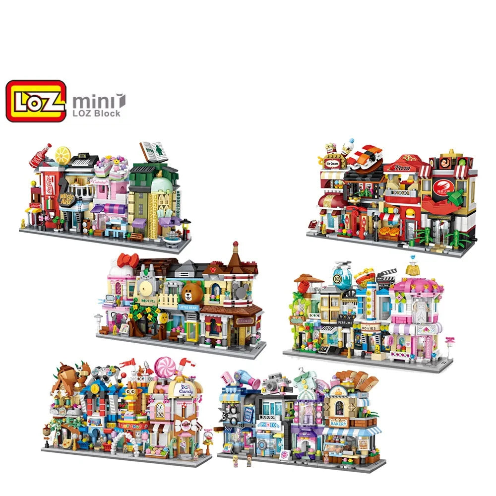 Cute Mini Street Store Building Blocks Toy for Children - ToylandEU