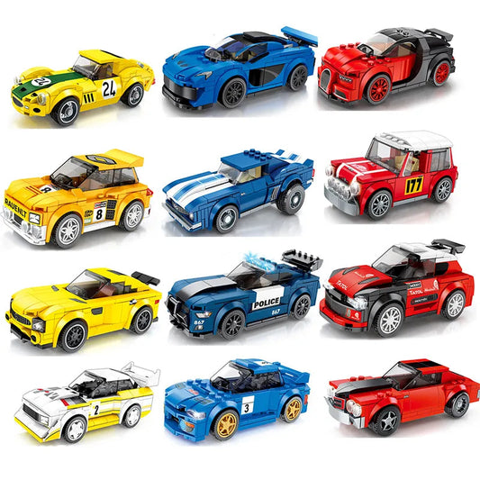67-in-1 City Racing Sports Car Building Blocks Set for Speed Champions Models - ToylandEU