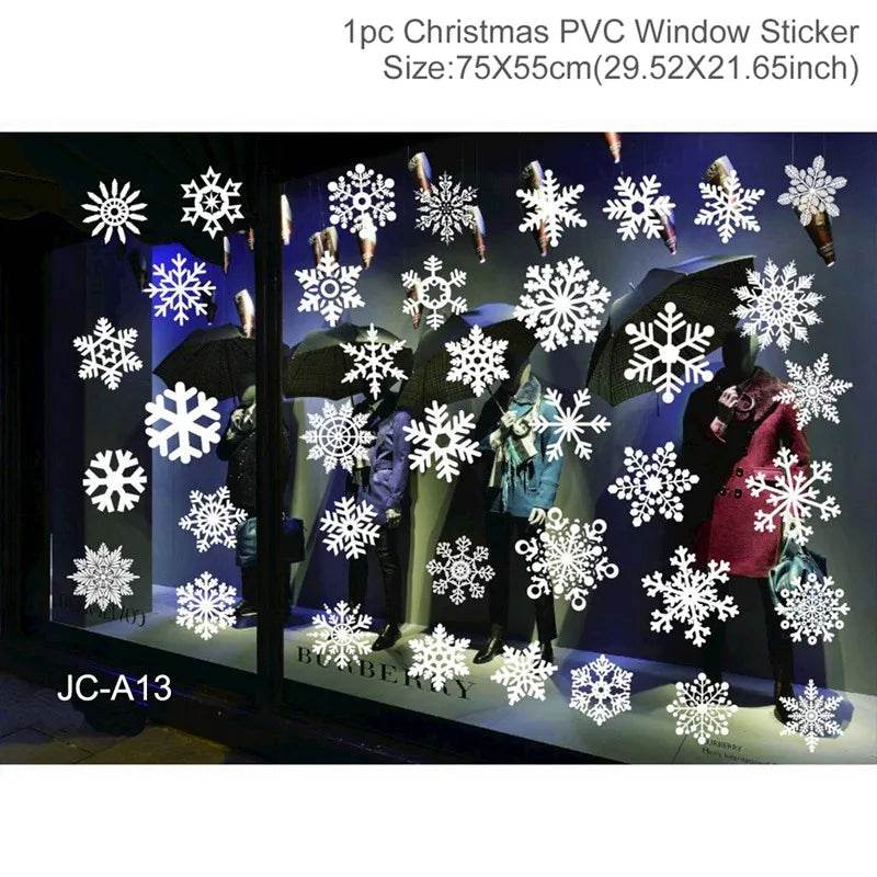 Premium Window Stickers Merry Christmas Theme For Kids Room - ToylandEU