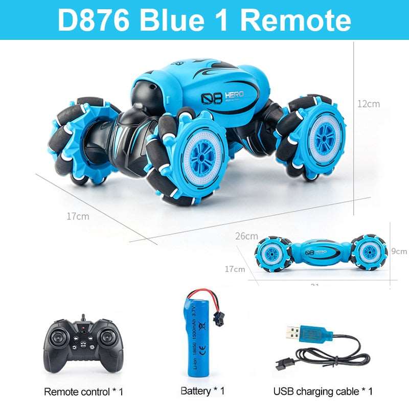 "Gesture Induction 4WD RC Car with Music and Light - High Speed Stunt Remote Control Off Road Drift Vehicle Model" Toyland EU