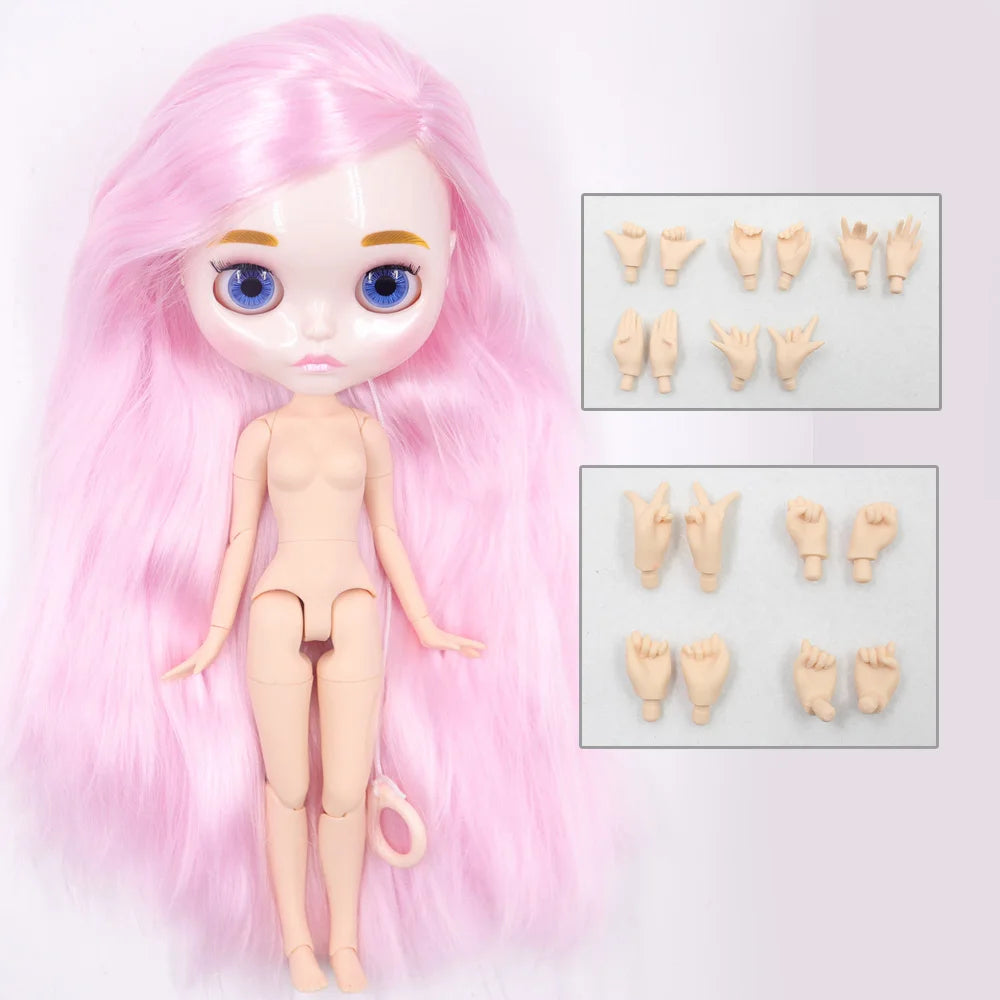 1/6 BJD Doll | 30cm Jointed Body | White Skin Finish | Girls Collectible
