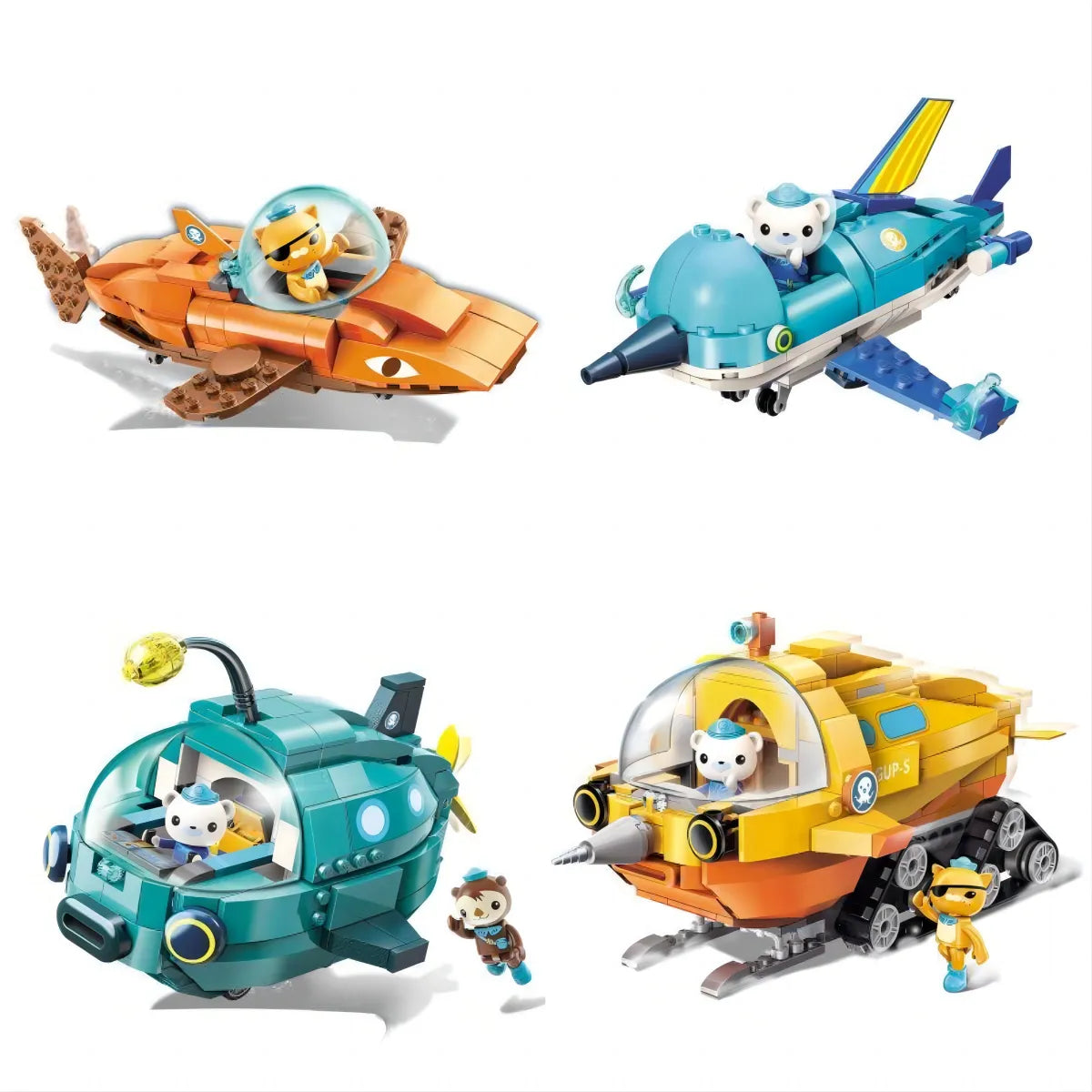 Octonauts Octopod GUP Building Blocks Action Figures - Ocean Adventure - ToylandEU