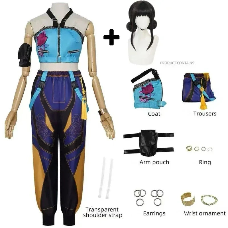 Girls Anime Costume | Full Jacket Set | Soft Knit Fabric | Youth Sizes