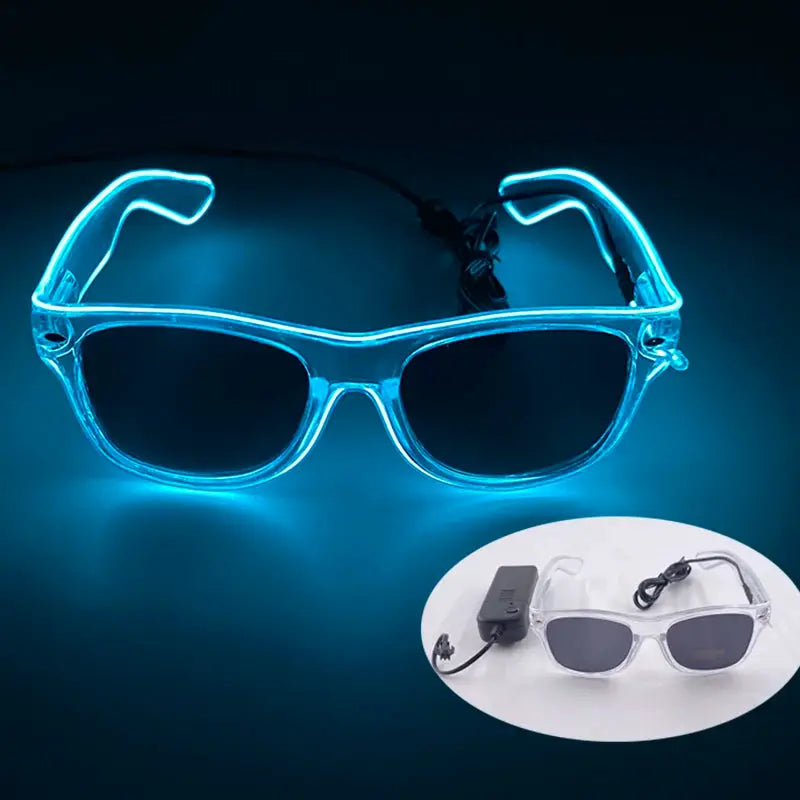New Party Glasses Luminous Colorful LED Glasses Lighting Up Nightclub DJ Bar Music Dance Party Young Man Children Birthday Gift - ToylandEU
